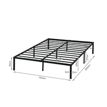 Load image into Gallery viewer, Lite Queen Metal Bed Frame - Black