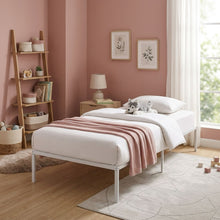 Load image into Gallery viewer, Lite Single Metal Bed Frame - White