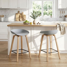 Load image into Gallery viewer, Kai Metal Bar Stool 65cm - Set of 2 - Grey