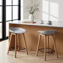 Load image into Gallery viewer, Kai Metal Bar Stool 65cm - Set of 2 - Grey