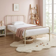 Load image into Gallery viewer, Bolt King Single Metal Bed Frame - Light Khaki