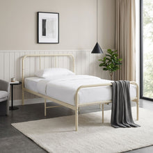 Load image into Gallery viewer, Bolt King Single Metal Bed Frame - Light Khaki