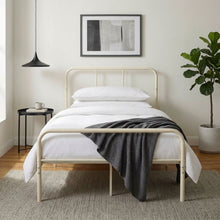 Load image into Gallery viewer, Bolt King Single Metal Bed Frame - Light Khaki