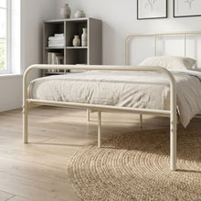 Load image into Gallery viewer, Bolt King Single Metal Bed Frame - Light Khaki