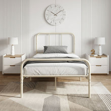 Load image into Gallery viewer, Bolt Single Metal Bed Frame - Light Khaki