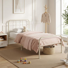 Load image into Gallery viewer, Bolt Single Metal Bed Frame - Light Khaki