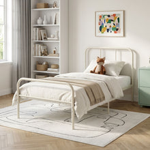 Load image into Gallery viewer, Bolt Single Metal Bed Frame - Light Khaki