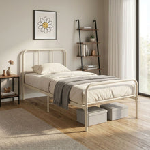 Load image into Gallery viewer, Bolt Single Metal Bed Frame - Light Khaki