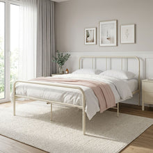 Load image into Gallery viewer, Bolt Double Metal Bed Frame - Light Khaki