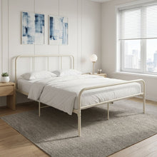 Load image into Gallery viewer, Bolt Double Metal Bed Frame - Light Khaki