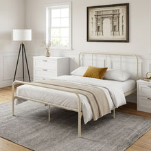 Load image into Gallery viewer, Bolt Double Metal Bed Frame - Light Khaki