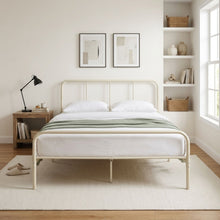 Load image into Gallery viewer, Bolt Queen Metal Bed Frame - Light Khaki