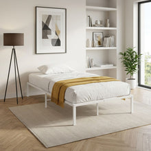 Load image into Gallery viewer, Lite King Single Metal Bed Frame - White