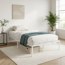 Load image into Gallery viewer, Lite King Single Metal Bed Frame - White
