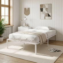 Load image into Gallery viewer, Lite King Single Metal Bed Frame - White