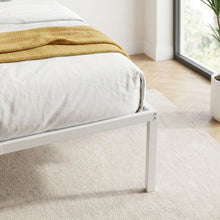Load image into Gallery viewer, Lite King Single Metal Bed Frame - White