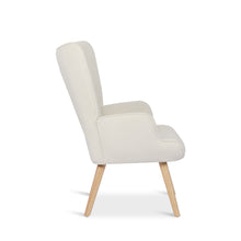Load image into Gallery viewer, Wing Linen Armchair - Beige
