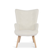 Load image into Gallery viewer, Wing Linen Armchair - Beige