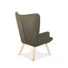 Load image into Gallery viewer, Wing Velvet Armchair - Dark Green