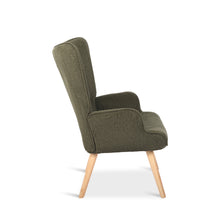 Load image into Gallery viewer, Wing Velvet Armchair - Dark Green