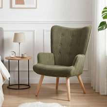 Load image into Gallery viewer, Wing Velvet Armchair - Dark Green