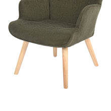 Load image into Gallery viewer, Wing Velvet Armchair - Dark Green