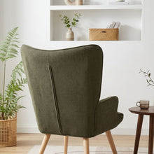 Load image into Gallery viewer, Wing Velvet Armchair - Dark Green