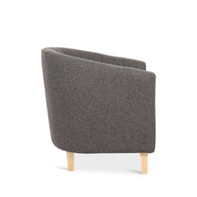 Load image into Gallery viewer, Ash High-Back Linen Armchair - Dark Grey