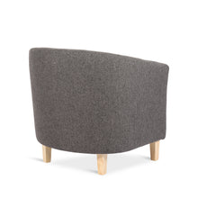Load image into Gallery viewer, Ash High-Back Linen Armchair - Dark Grey