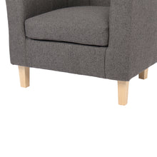 Load image into Gallery viewer, Ash High-Back Linen Armchair - Dark Grey