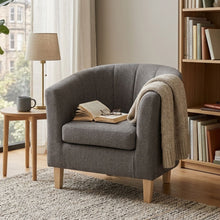 Load image into Gallery viewer, Ash Linen Armchair - Dark Grey
