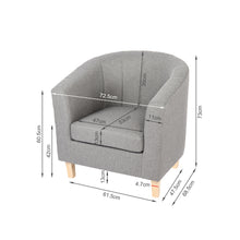 Load image into Gallery viewer, Ash Linen Armchair - Light Grey