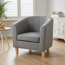 Load image into Gallery viewer, Ash Linen Armchair - Light Grey