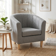 Load image into Gallery viewer, Ash Linen Armchair - Light Grey