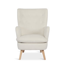 Load image into Gallery viewer, Puff Velvet Armchair - White