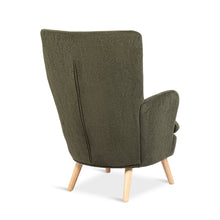 Load image into Gallery viewer, Puff Linen Armchair - Dark Green