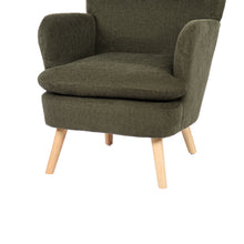 Load image into Gallery viewer, Puff Linen Armchair - Dark Green