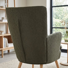 Load image into Gallery viewer, Puff Velvet Armchair - Dark Green