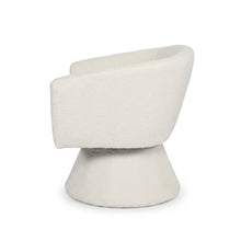 Load image into Gallery viewer, lt11099-hug-boucle-swivel-armchair-white-2606254