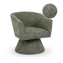 Load image into Gallery viewer, Hug Chenille Swivel Armchair - Dark Green