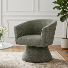 Load image into Gallery viewer, Hug Chenille Swivel Armchair - Dark Green