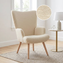 Load image into Gallery viewer, Laze Boucle Armchair - Beige