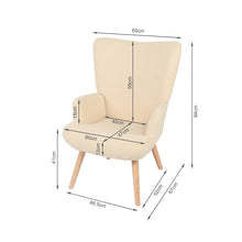 Load image into Gallery viewer, Laze Boucle Armchair - Beige