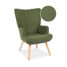 Load image into Gallery viewer, Laze Corduroy Armchair - Dark Green