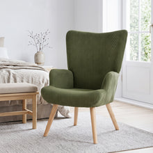 Load image into Gallery viewer, Laze Corduroy Armchair - Dark Green