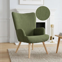 Load image into Gallery viewer, Laze Corduroy Armchair - Dark Green
