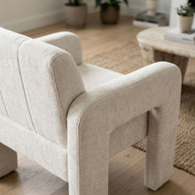 Load image into Gallery viewer, Mocha Chenille Armchair - Light Khaki