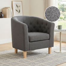 Load image into Gallery viewer, Pebble Linen Armchair - Dark Grey