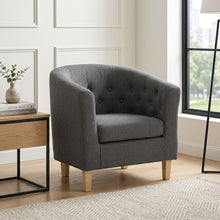 Load image into Gallery viewer, Pebble Linen Armchair - Dark Grey
