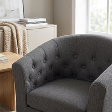 Load image into Gallery viewer, Pebble Linen Armchair - Dark Grey